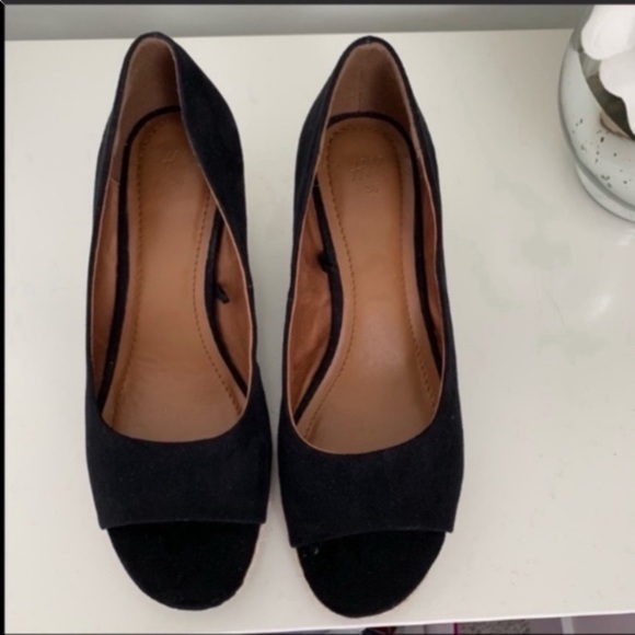 H&M Black open toe espadrilles size 6 - Picture 3 of 4